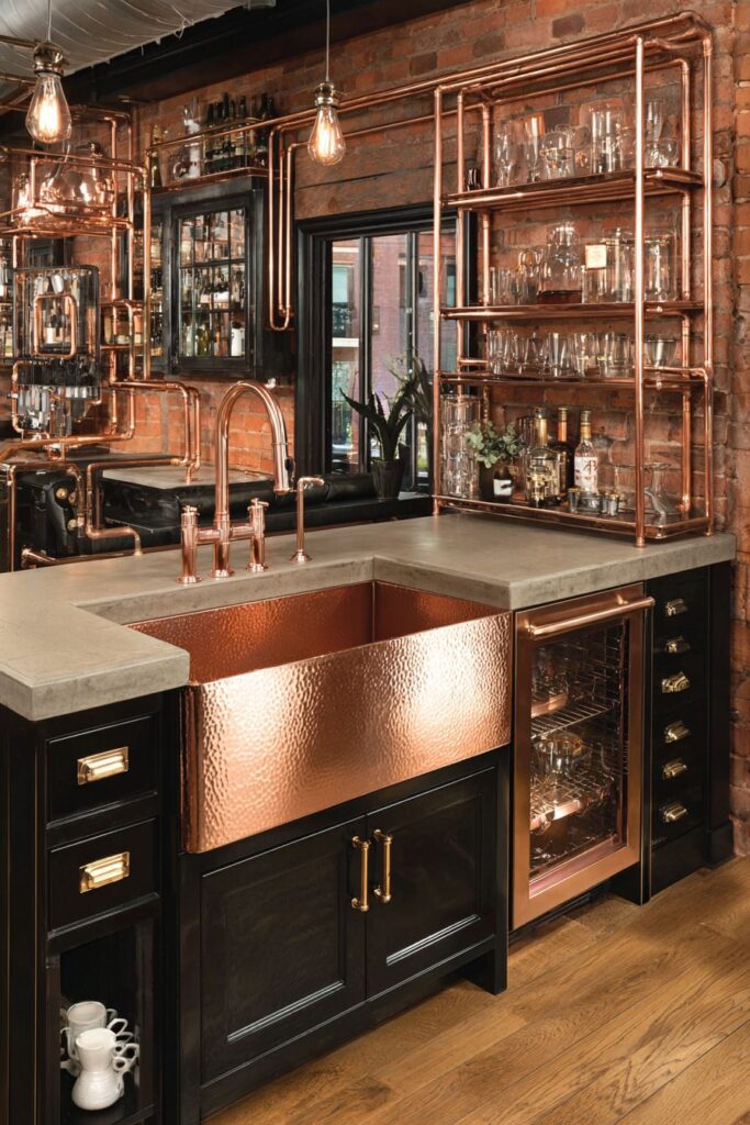 Industrial Rose Gold Sophistication