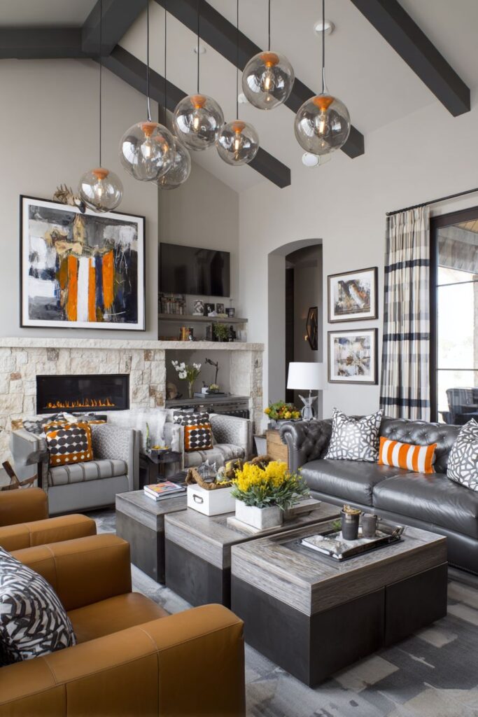 Eclectic Vintage Mix with Bold Accent Colors
