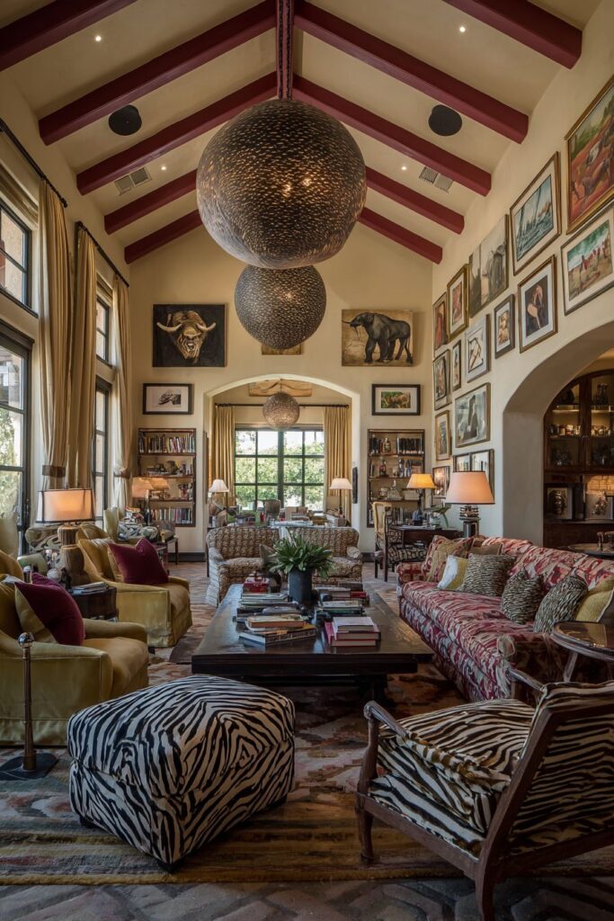 Eclectic Vintage Mix with Bold Accent Colors