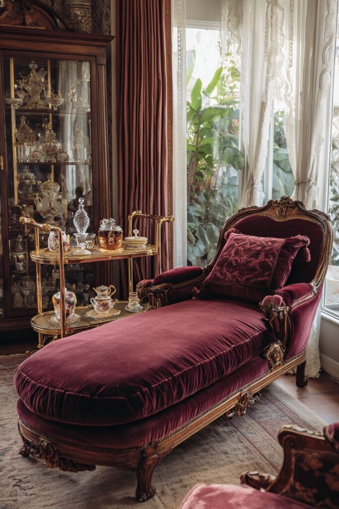 Victorian Fainting Couch Elegance