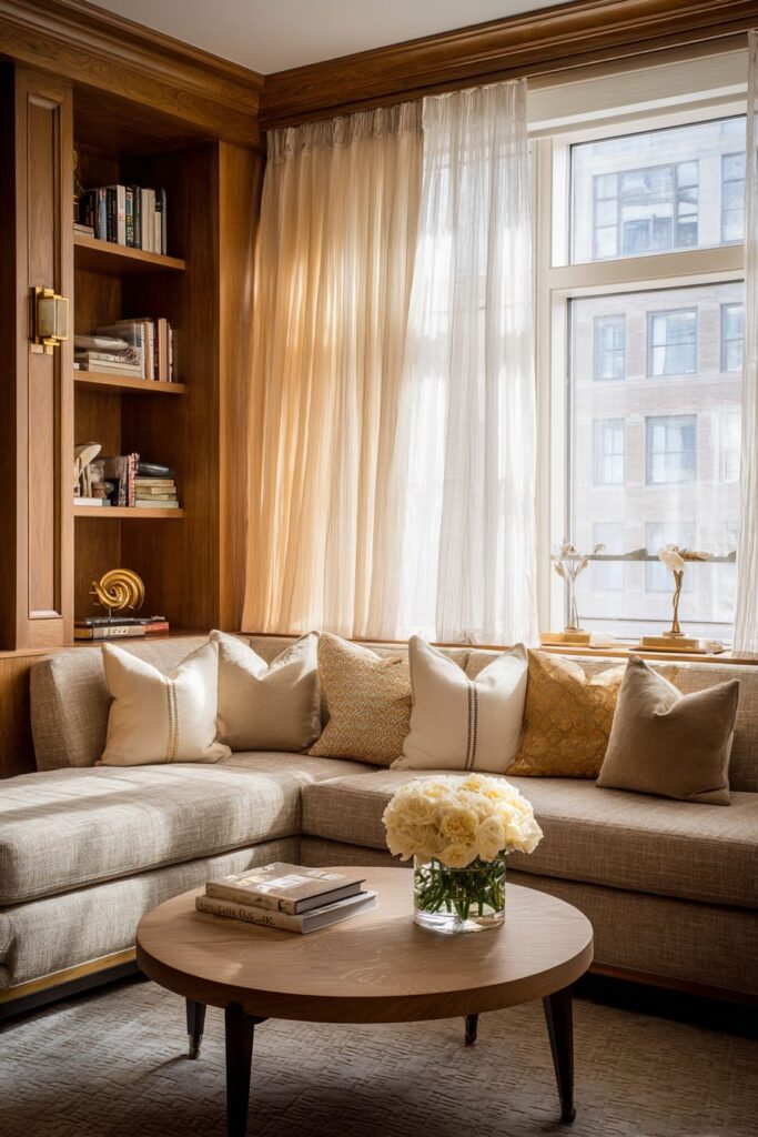 Built-In Beige Linen Luxury