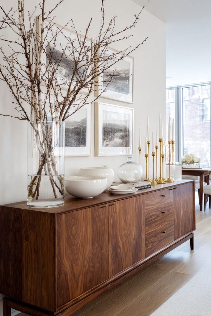 Sophisticated Sideboard Display