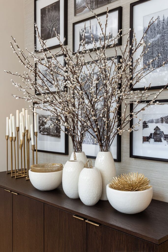 Sophisticated Sideboard Display