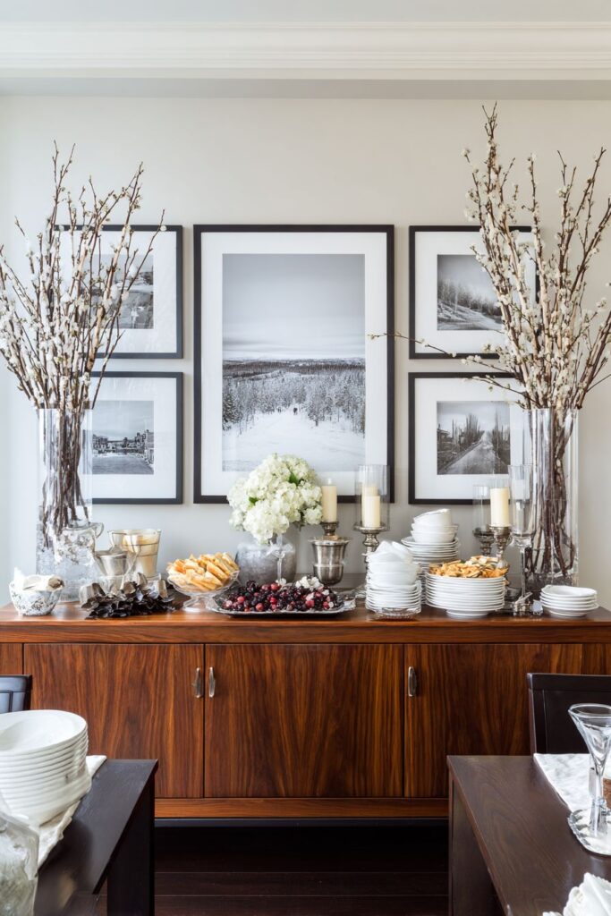 Sophisticated Sideboard Display