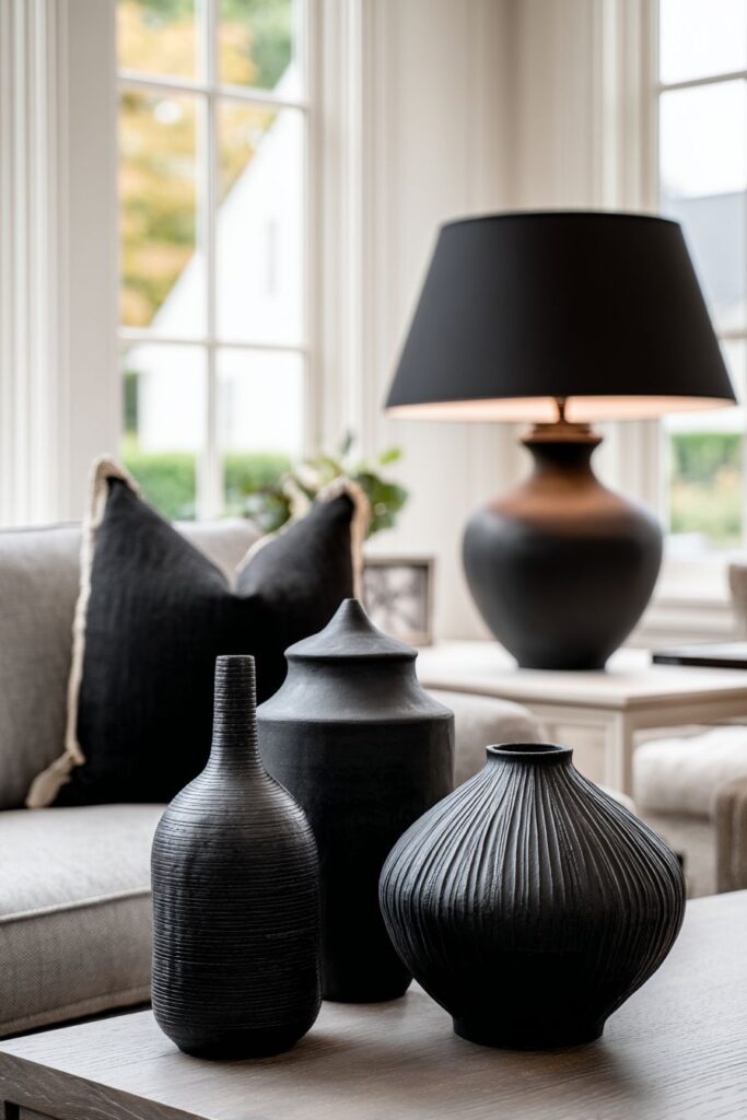 Sophisticated Black Accessory Curation