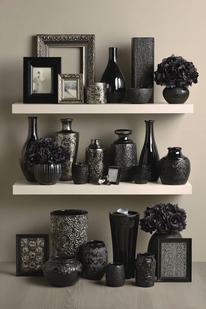 Sophisticated Black Accessory Curation