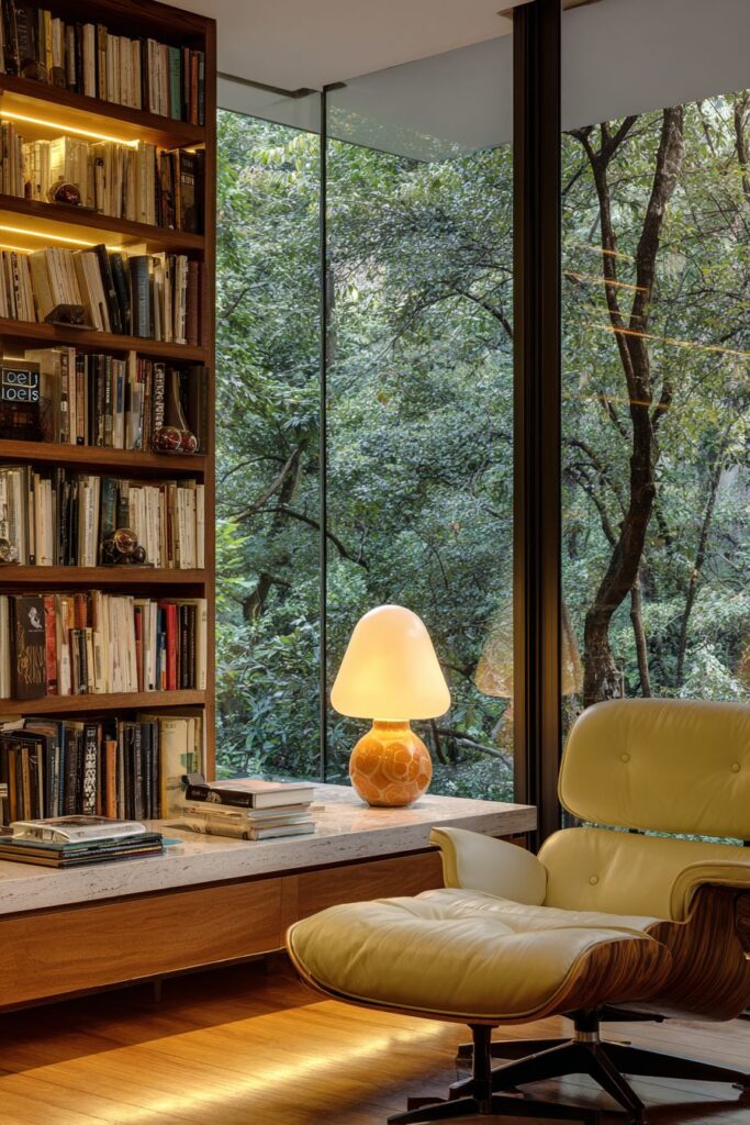 Dedicated Reading Corner with Integrated Lighting