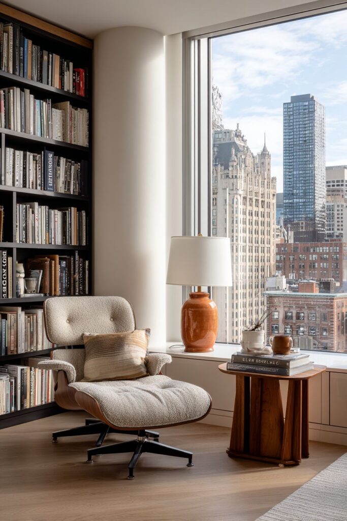 Dedicated Reading Corner with Integrated Lighting