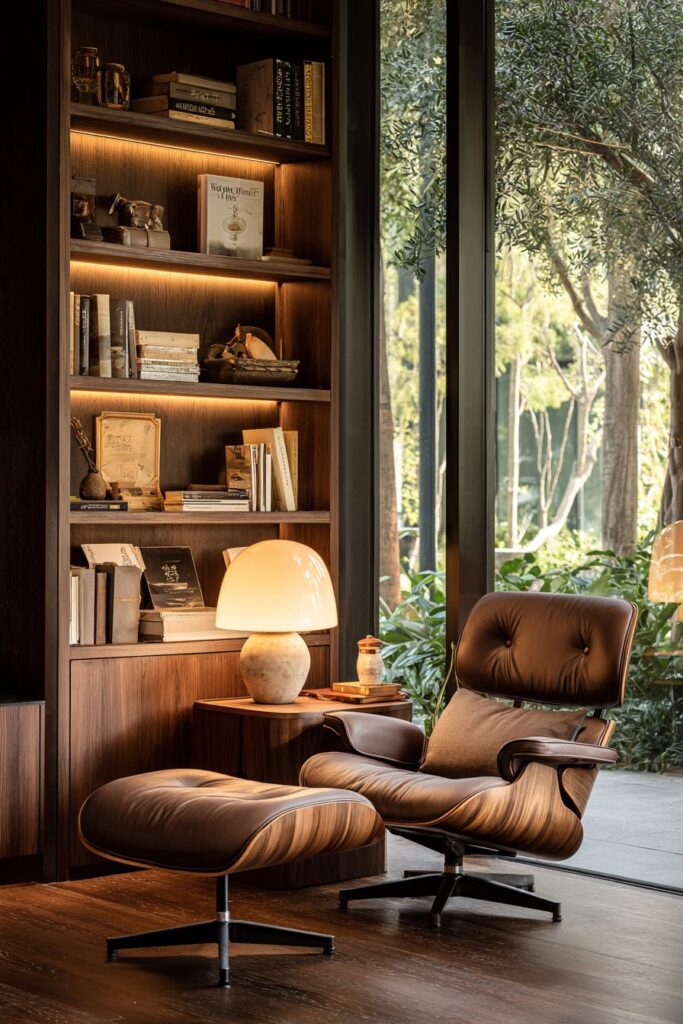Dedicated Reading Corner with Integrated Lighting