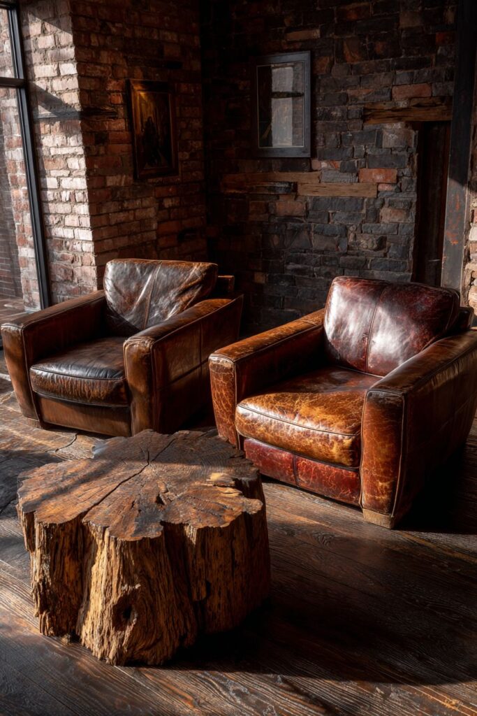 Leather Club Chair Lounge