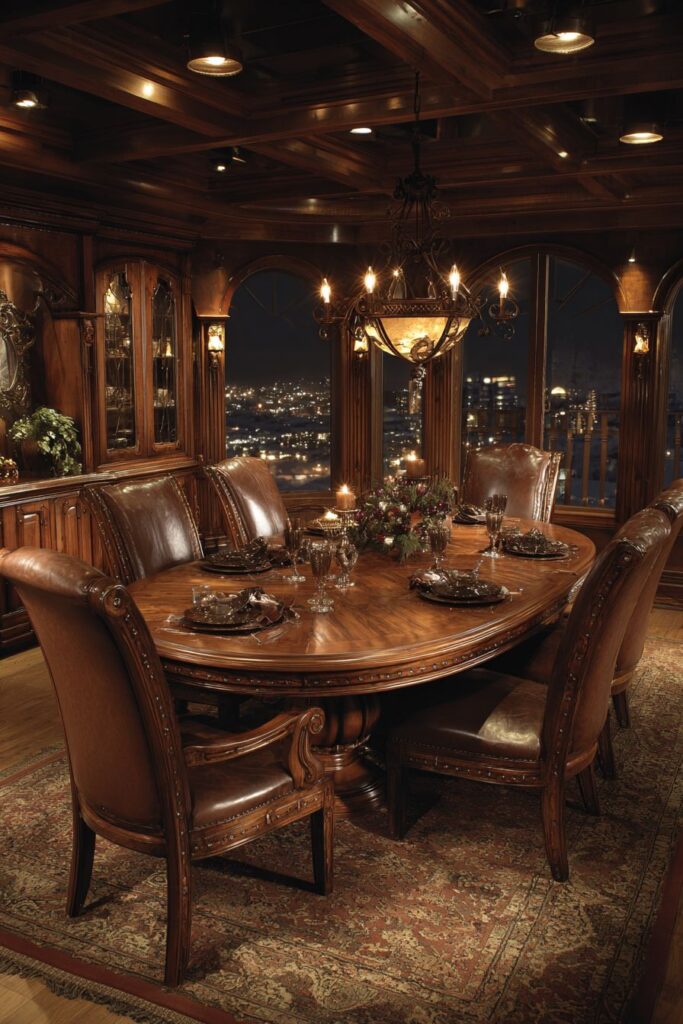 Pedestal Dinner Table Classic Elegance