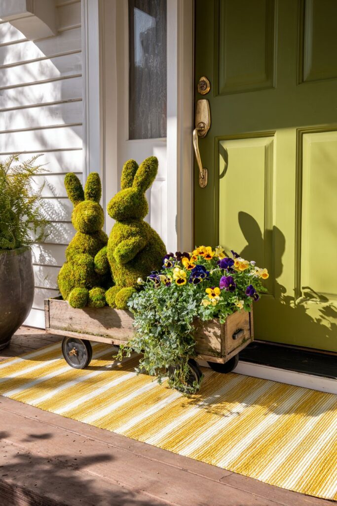 Whimsical Wagon Planter with Playful Energy