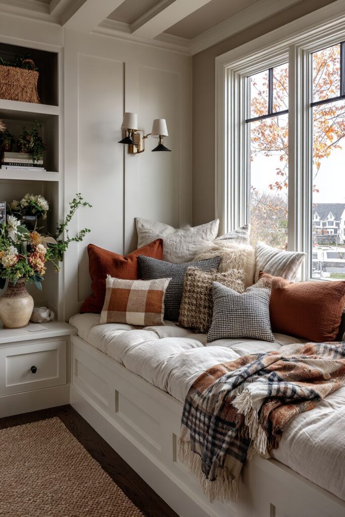 Built-In Window Seating with Storage Solutions