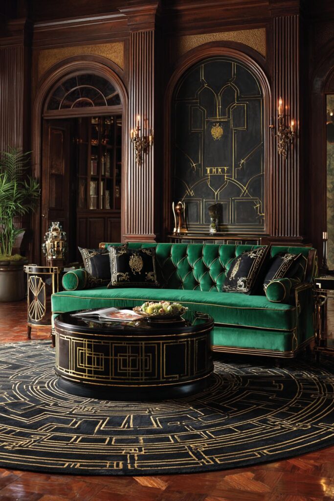 Art Deco Glamour: Geometric Patterns and Luxurious Materials