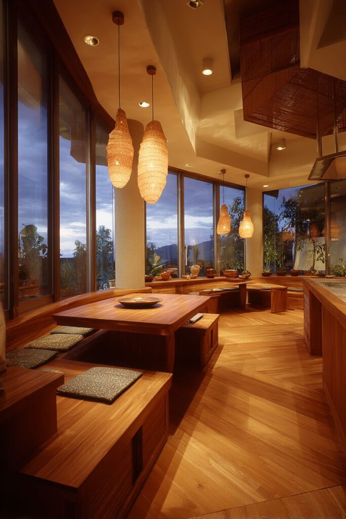 Integrated Dining Nook with Built-In Storage