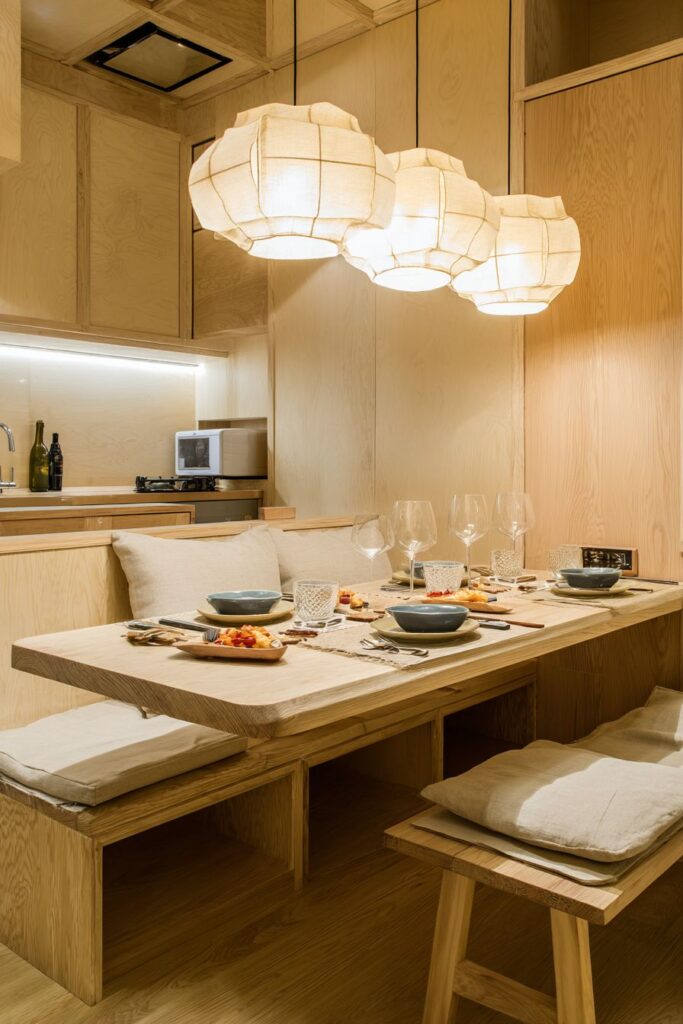 Integrated Dining Nook with Built-In Storage