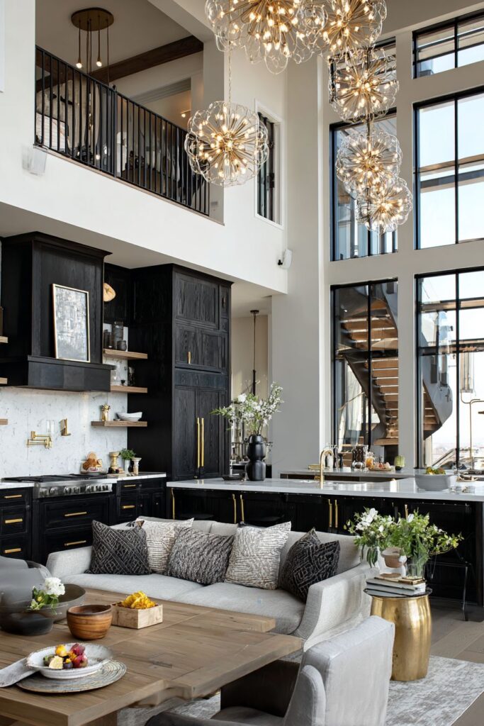 Double-Height Ceiling with Dramatic Natural Light