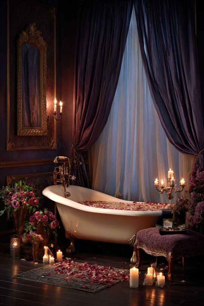Spa-Like Romance with Candlelit Bathing