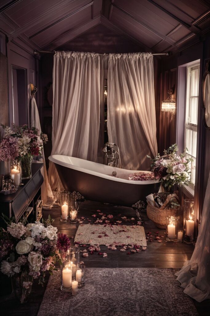 Spa-Like Romance with Candlelit Bathing
