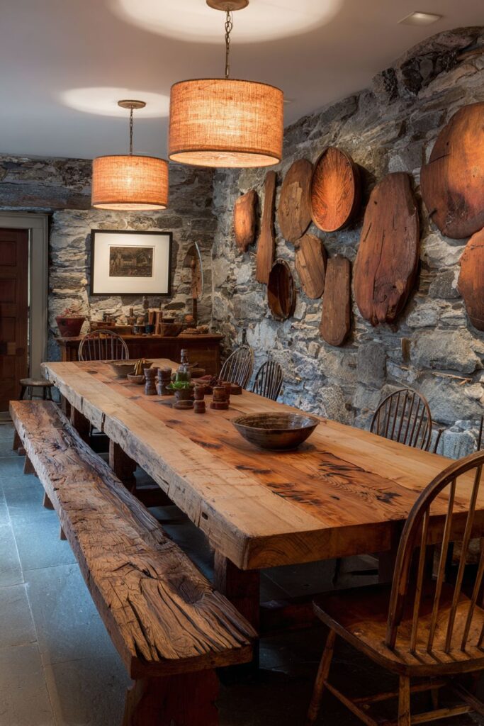 French Doors with Garden Connection and Bleached Oak Table