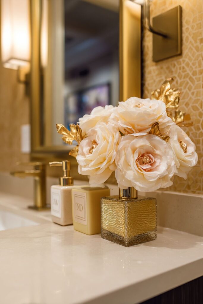 Elegant Powder Room Guest Preparation