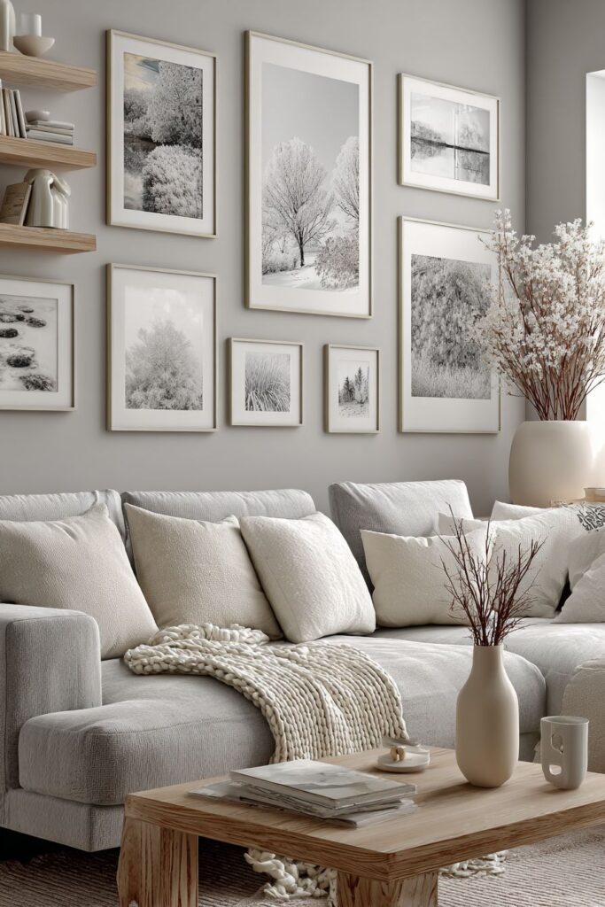 Gallery Wall Curation with Photographic Art