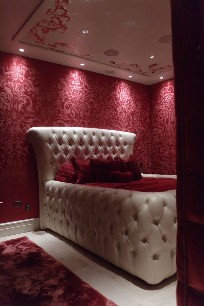 Luxurious Red Silk Opulence