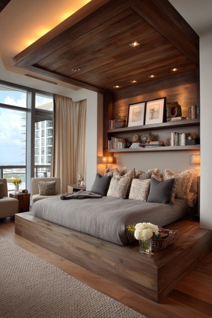Contemporary Innovation with Taupe Ceiling