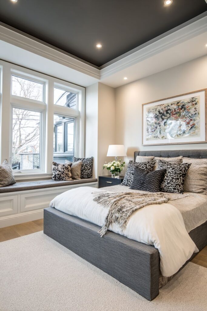 Contemporary Innovation with Taupe Ceiling