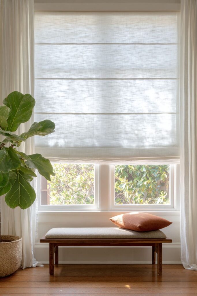 Natural Linen Window Treatments