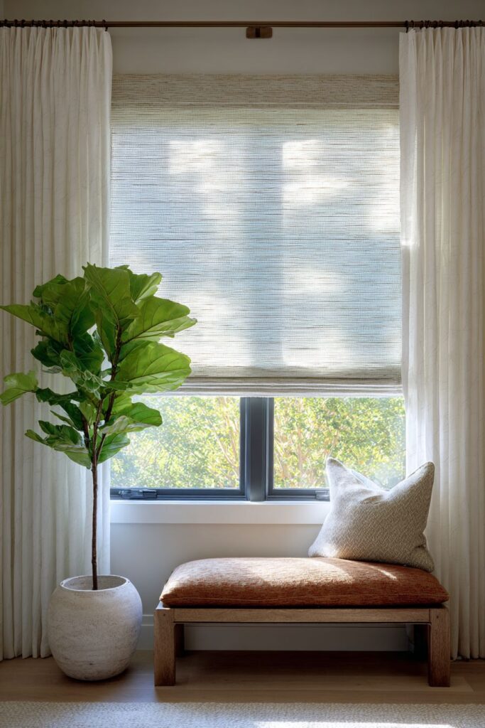Natural Linen Window Treatments
