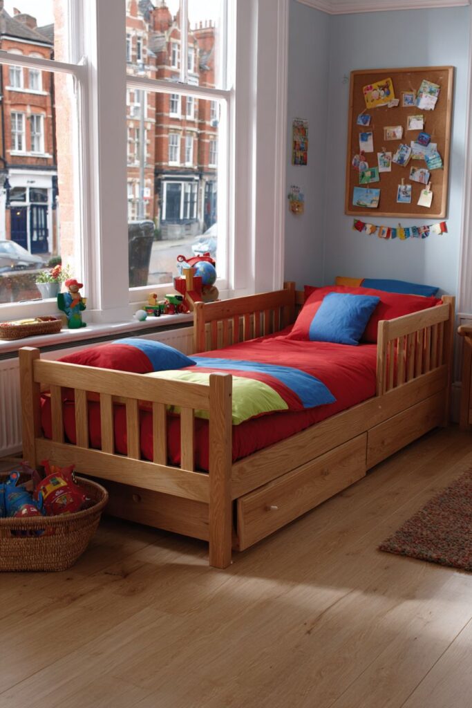 PRACTICAL FAMILY-FRIENDLY KIDS TWIN BEDROOM