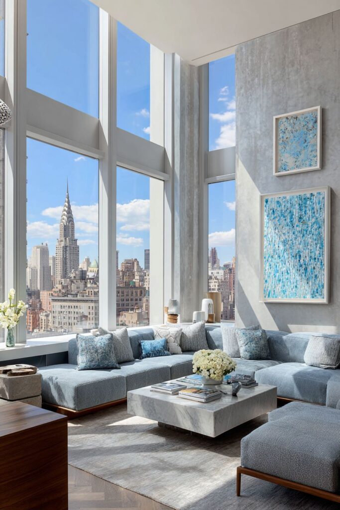 Modular Modern: Cerulean Blue Flexible Living