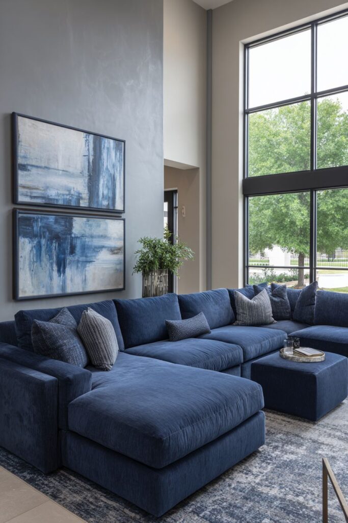 Modular Modern: Cerulean Blue Flexible Living