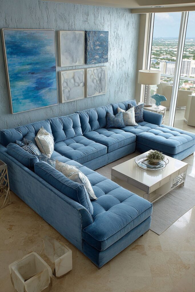 Modular Modern: Cerulean Blue Flexible Living