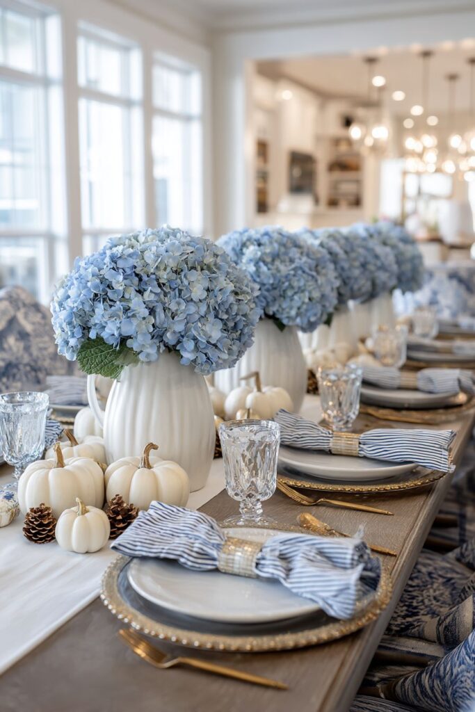 Blue Striped Pattern Sophistication