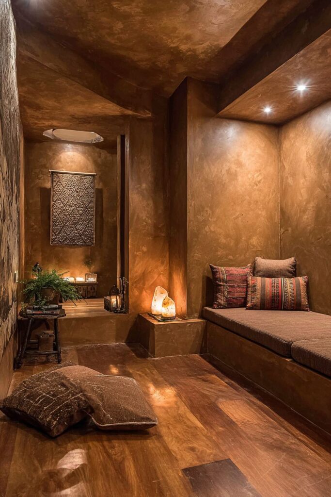 Meditative Brown Sanctuary Design