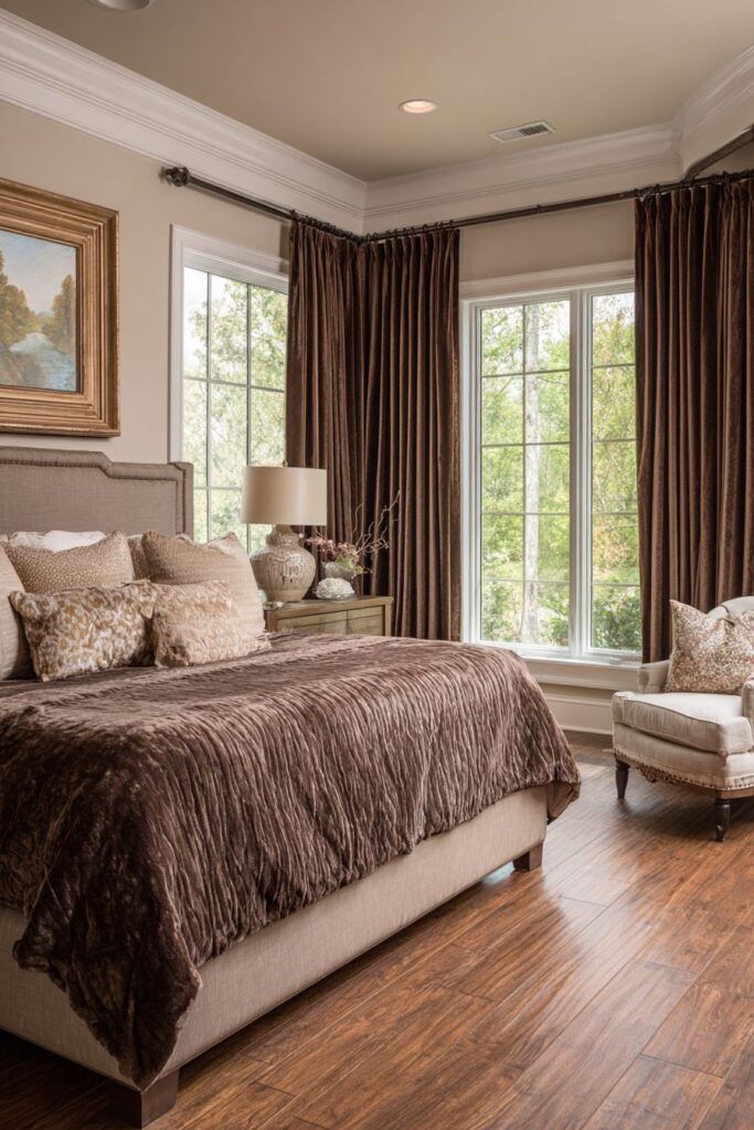 Luxurious Chocolate Textile Cocoon