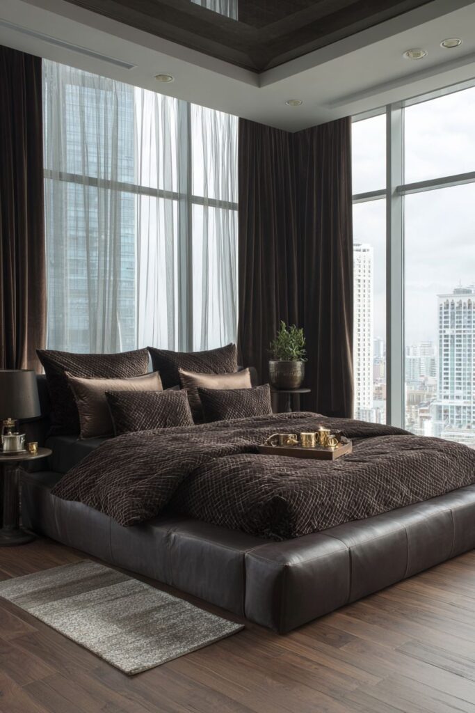 Luxurious Chocolate Textile Cocoon