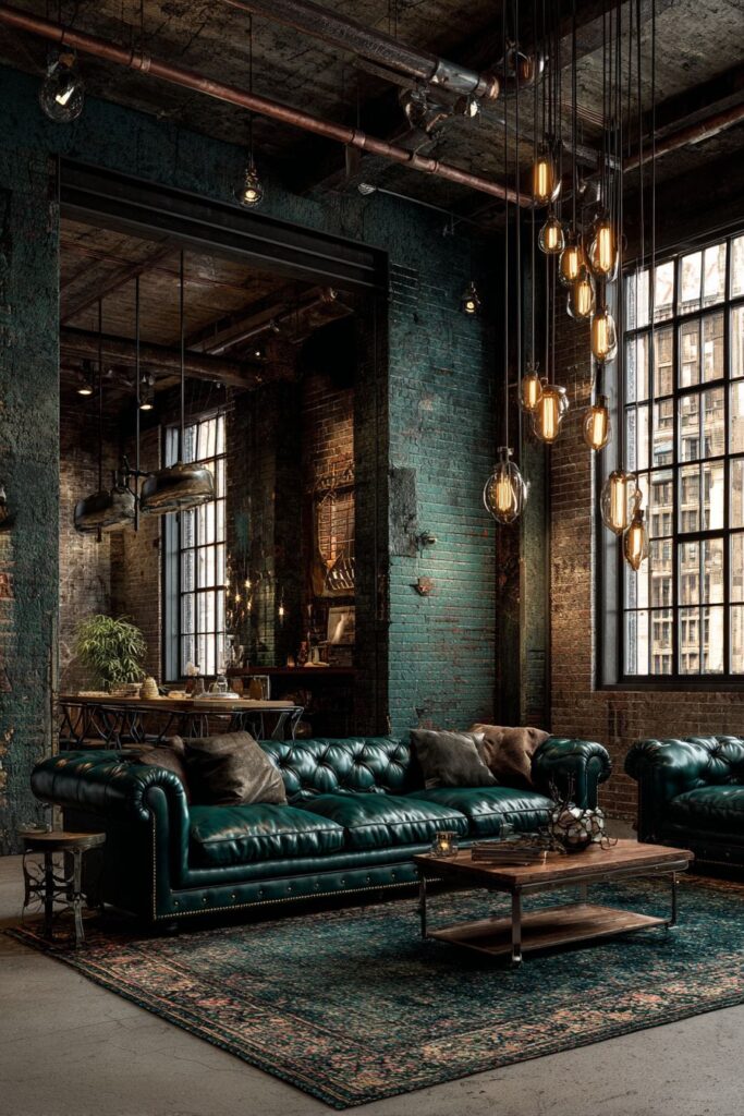 Industrial Green Loft Character