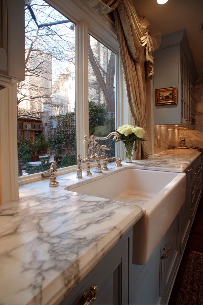 Transitional Blue-Grey Elegance