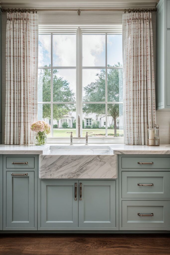 Transitional Blue-Grey Elegance