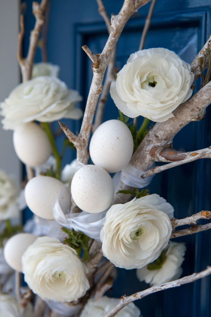 Monochromatic White Tonal Wreath