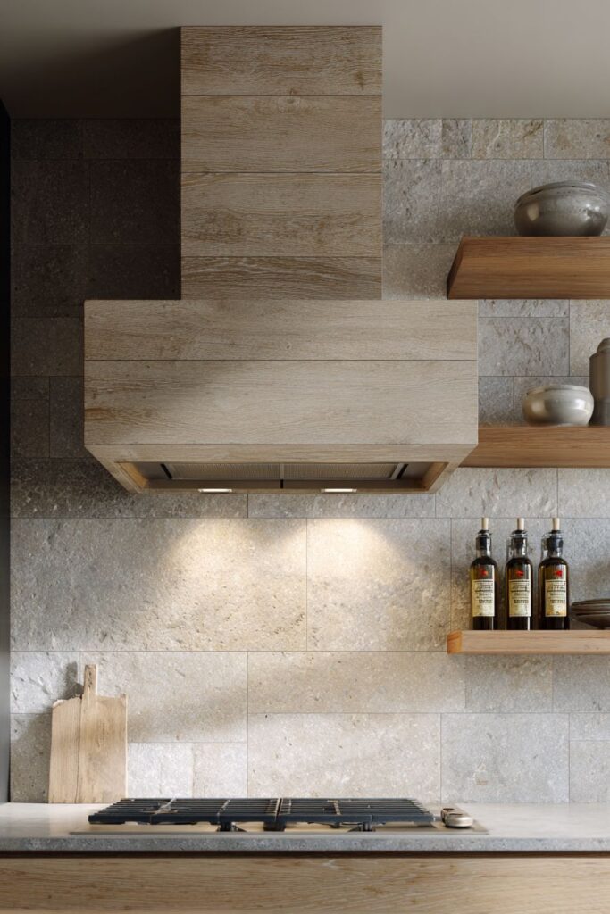 Custom Range Hood as Floating Sculpture