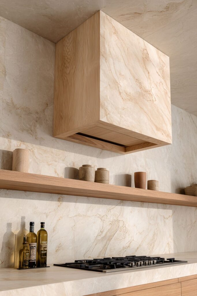 Custom Range Hood as Floating Sculpture