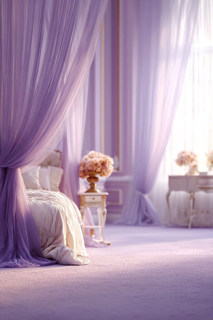 Romantic Bedroom with Ethereal Canopy