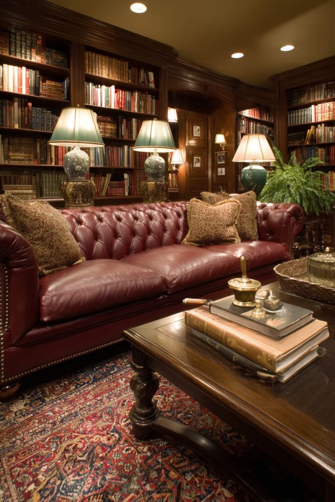 Library Luxury in Deep Burgundy