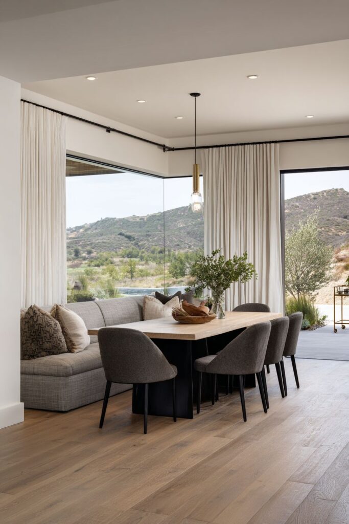 Integrated Banquette Sophistication