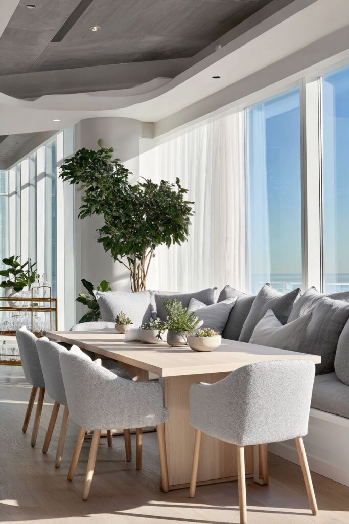 Integrated Banquette Sophistication