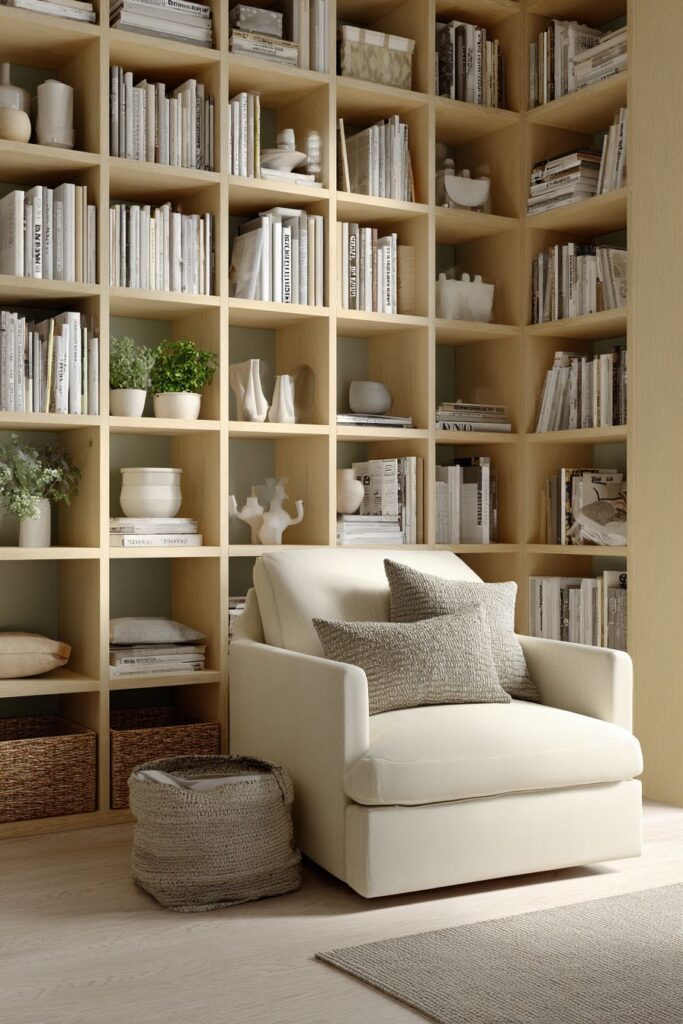 Open Shelving Display with Curated Organization